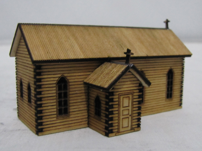 SM044 - N Scale - Laser Cut "The Country Church" - Image 2