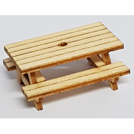 SM011 - N Scale - Laser Cut "Picnic Tables" - 6 per pack