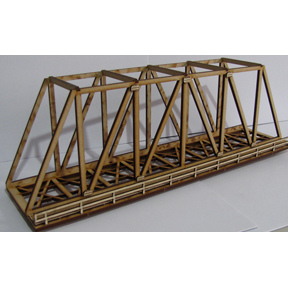SM1050 - HO Scale - Laser Cut "Single Truss Bridge"