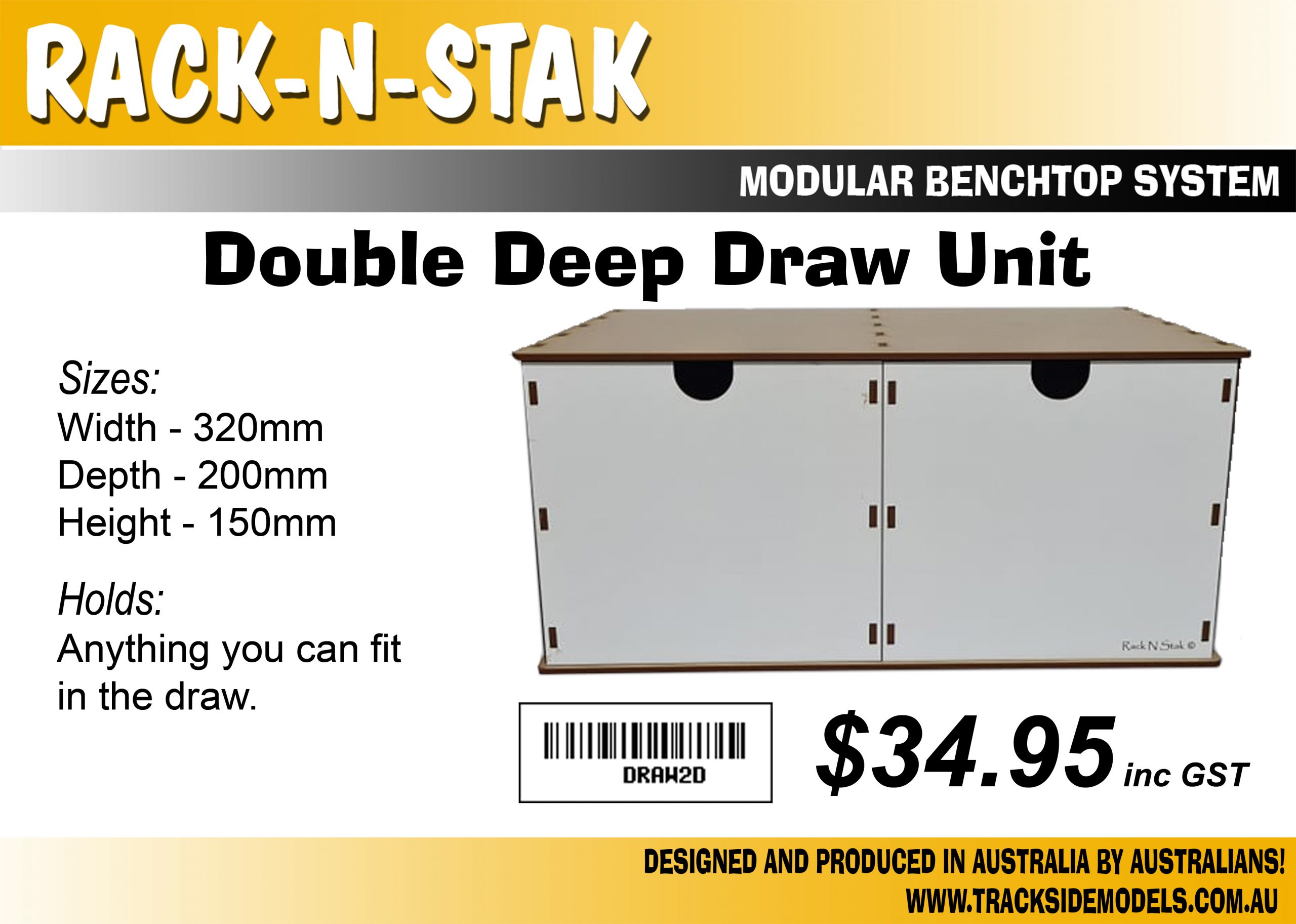 Rack N Stak - 2 Draw Deep - DRAW2D
