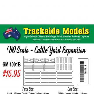 SM1001B - HO Scale - Laser Cut "Cattle Yard Fencing Expansion"