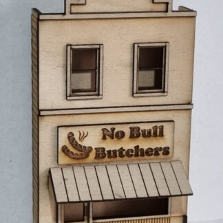 SM1063L - HO Scale - Laser Cut "Butcher Store" Low Relief