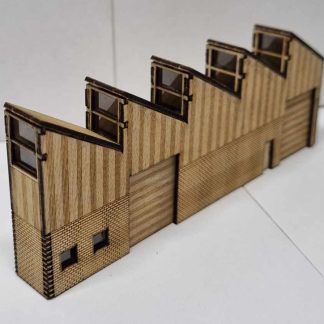 SM058L - N Scale - Laser Cut "Low Relief Sawtooth Workshop"