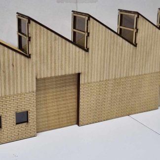 SM1058L - HO Scale - Laser Cut "Low Relief Sawtooth Workshop"