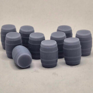 HO Scale - Wine Barrels Resin Printed x 10 - TP1003